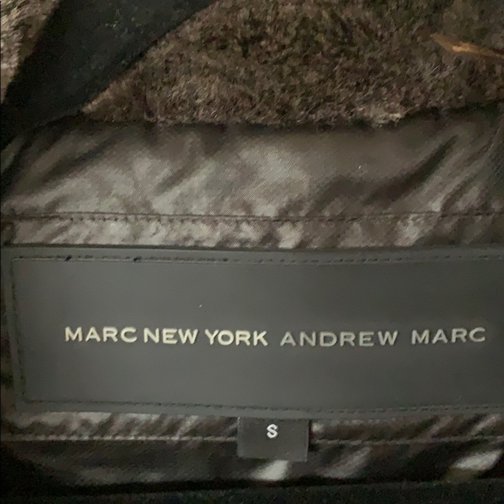 Men’s Marc New York Puffer coat with fur collar - Picture 2 of 5